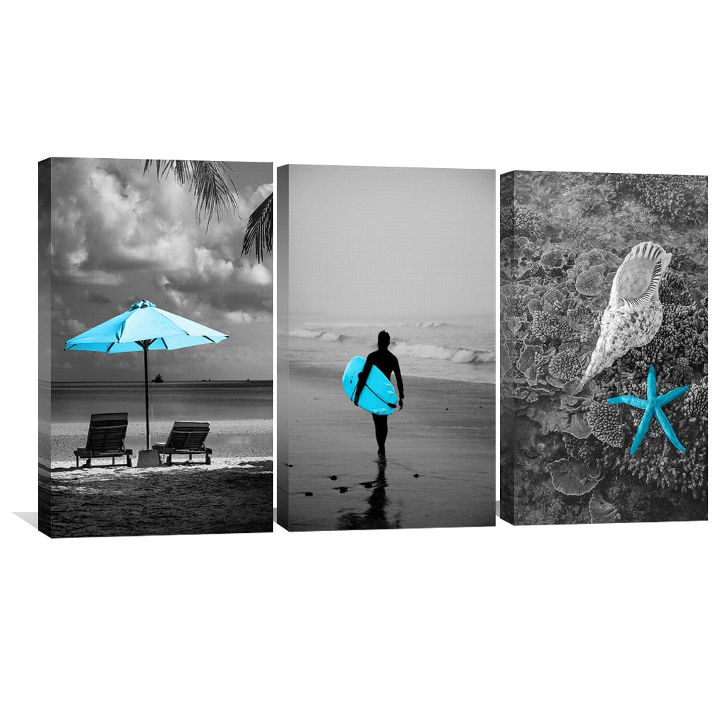 Tableau Plages Bleues