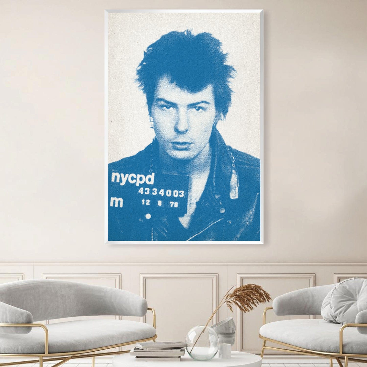 Sid Mugshot Toile Bleue