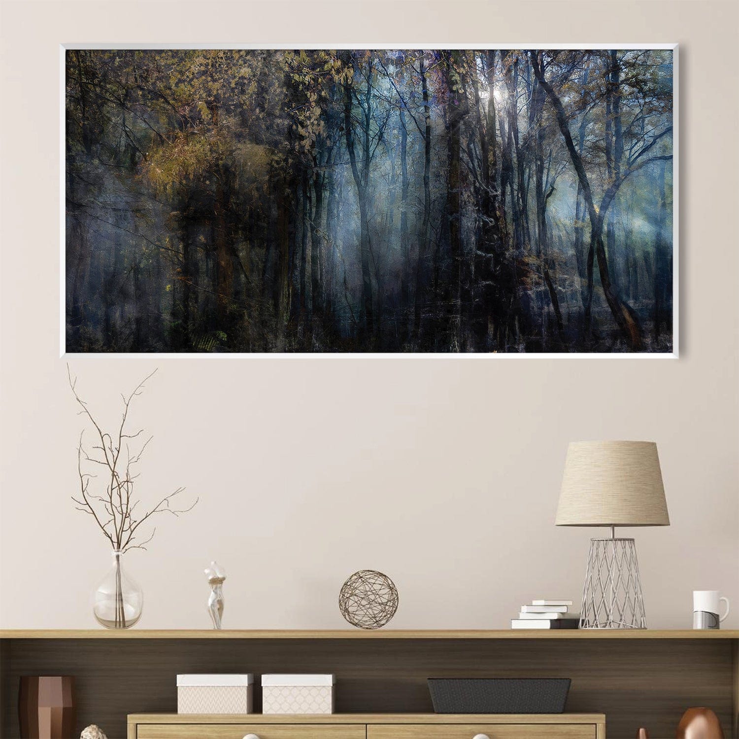 Toile Arbres mystérieux