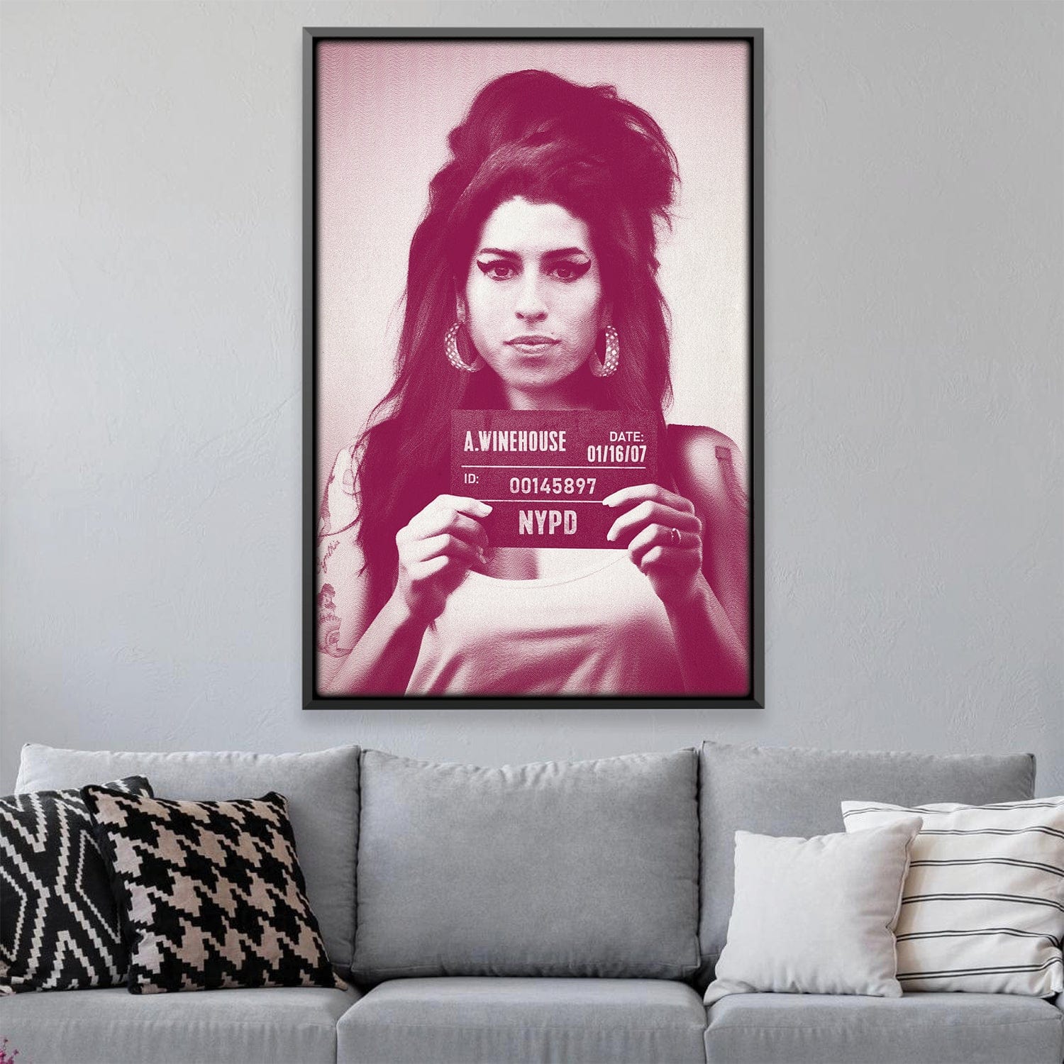 Toile magenta Amy Mugshot