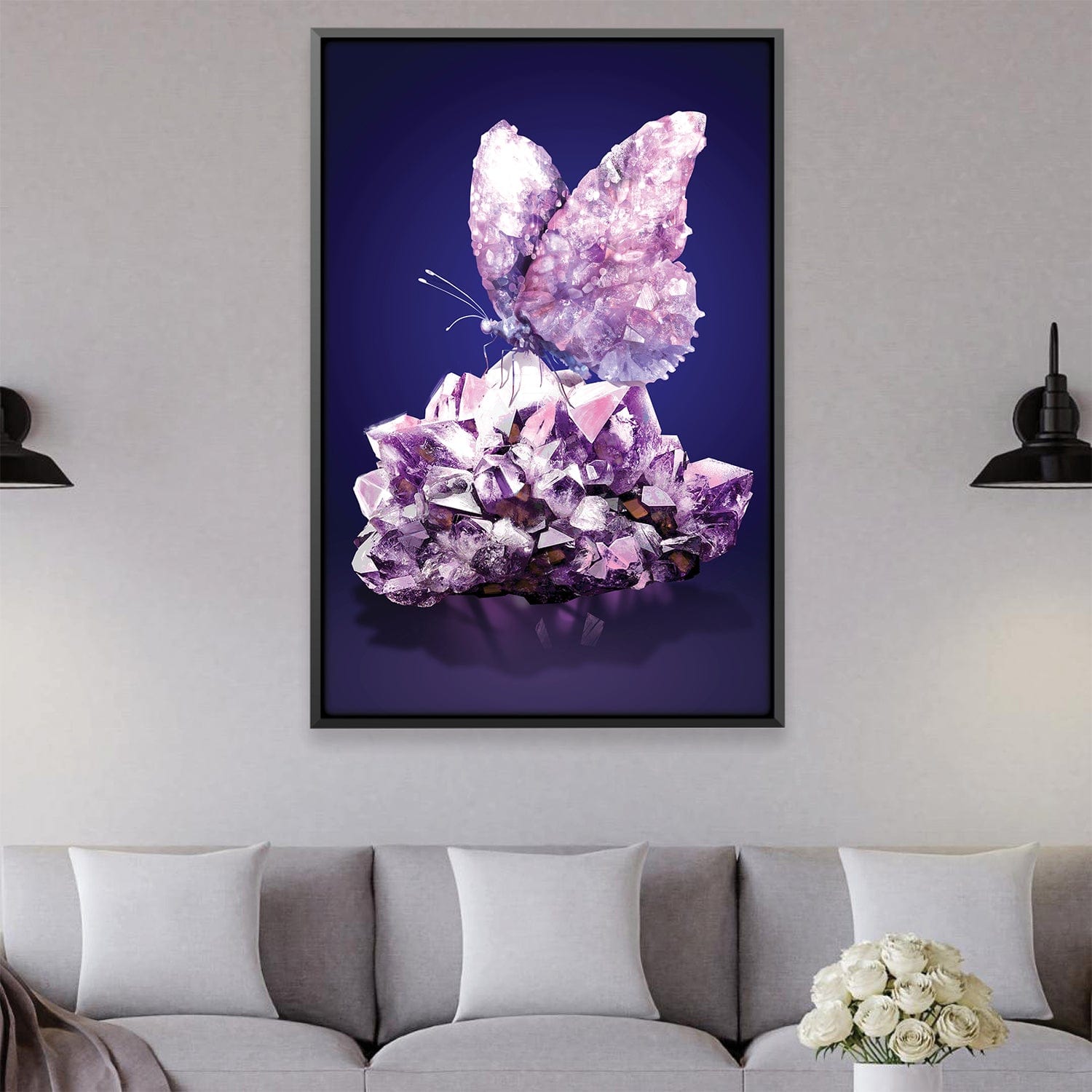 Toile Papillon Améthyste