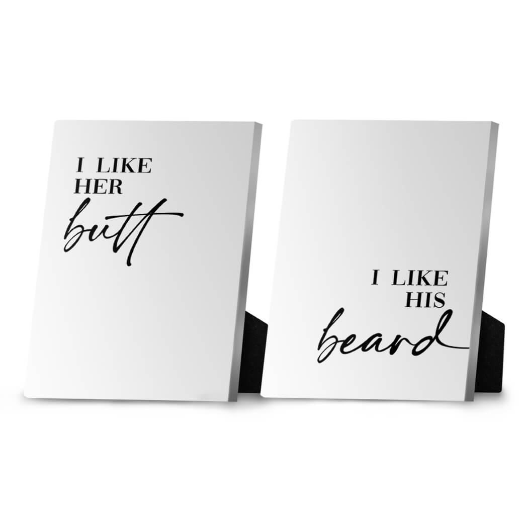 Toile de bureau fesses et barbe