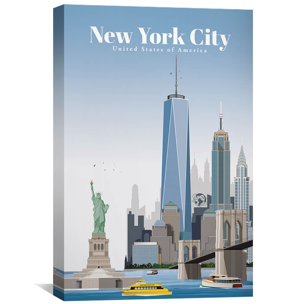 New York City Leinwand