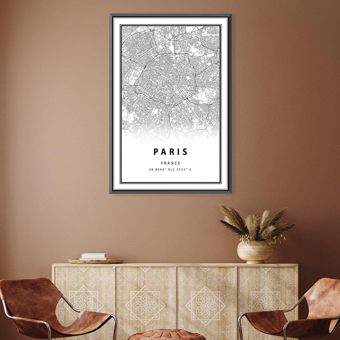 Toile Carte Blanche Paris
