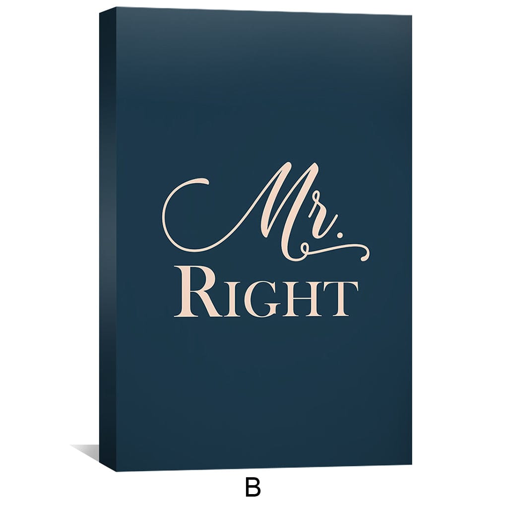 Toile M. et Mme Right