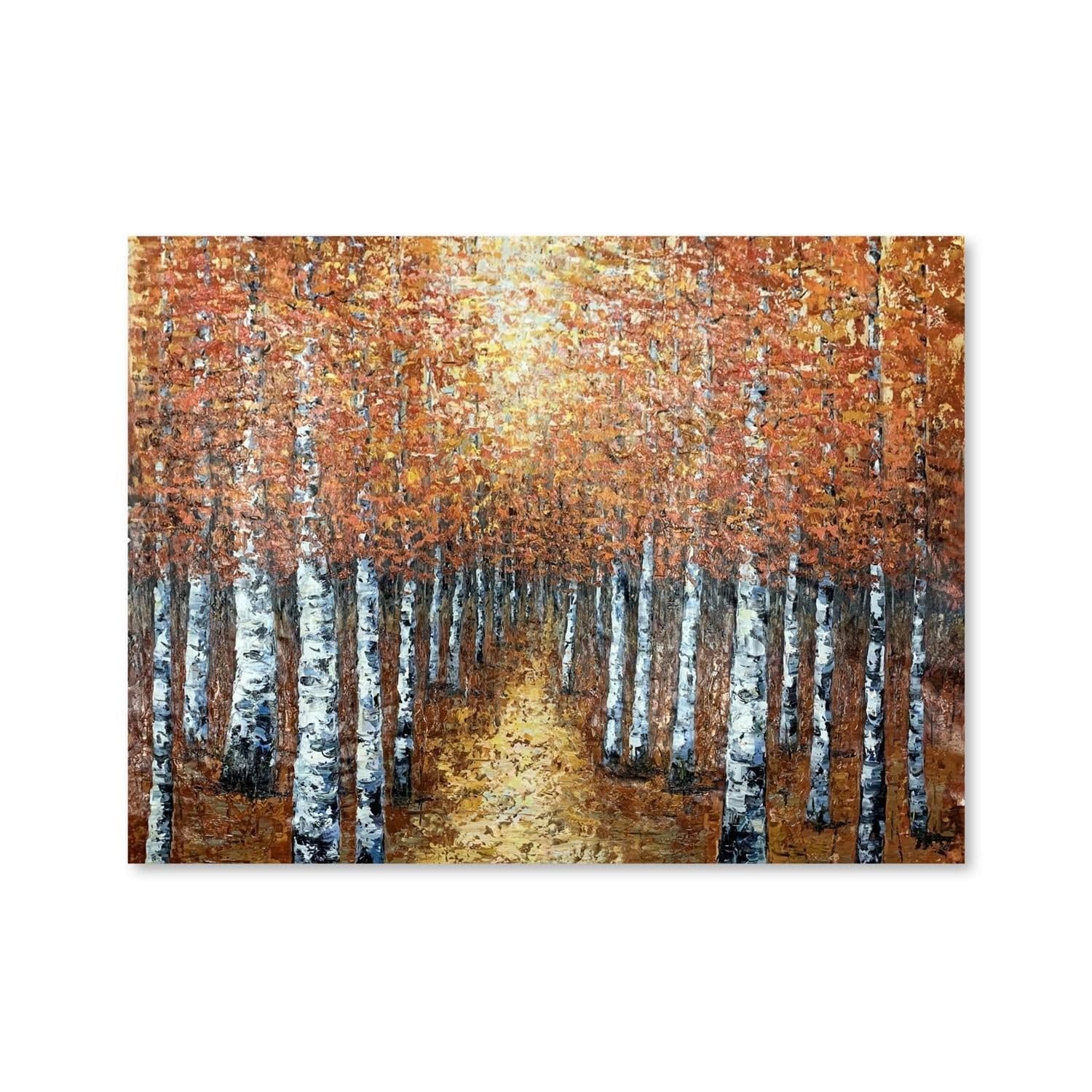 Ölgemälde Waldweg