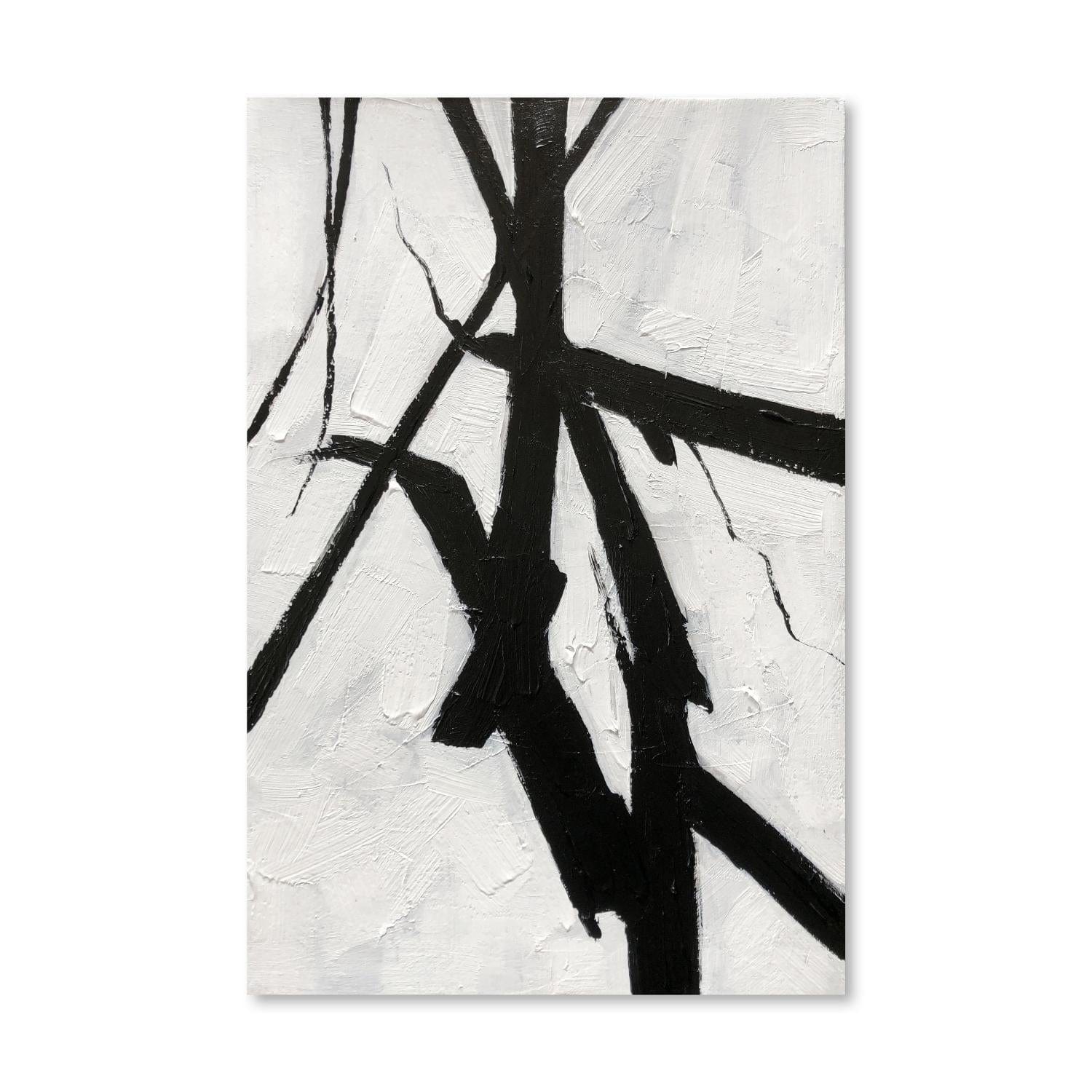Peinture à l'huile de branche peinte