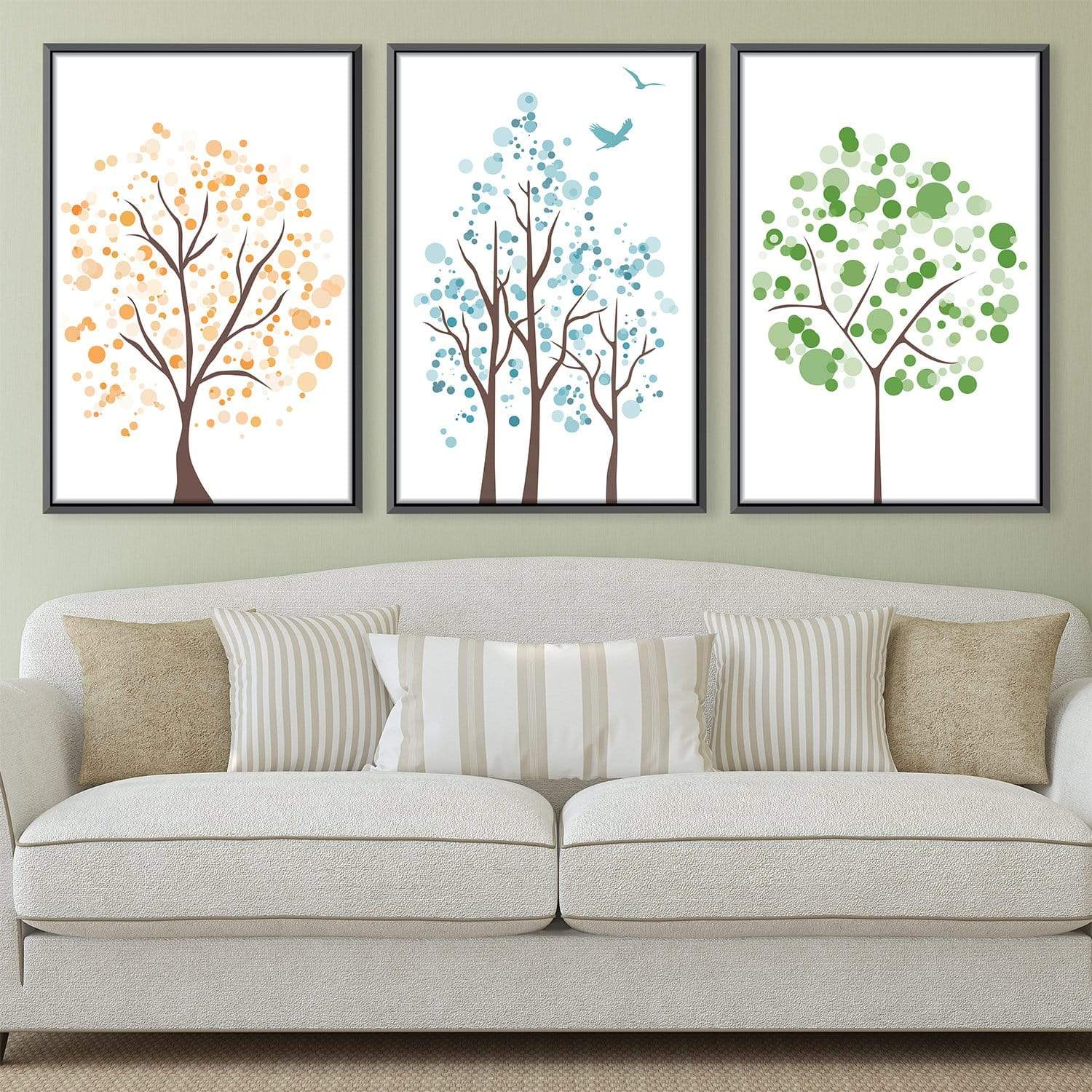 Toile Arbres à Bulles