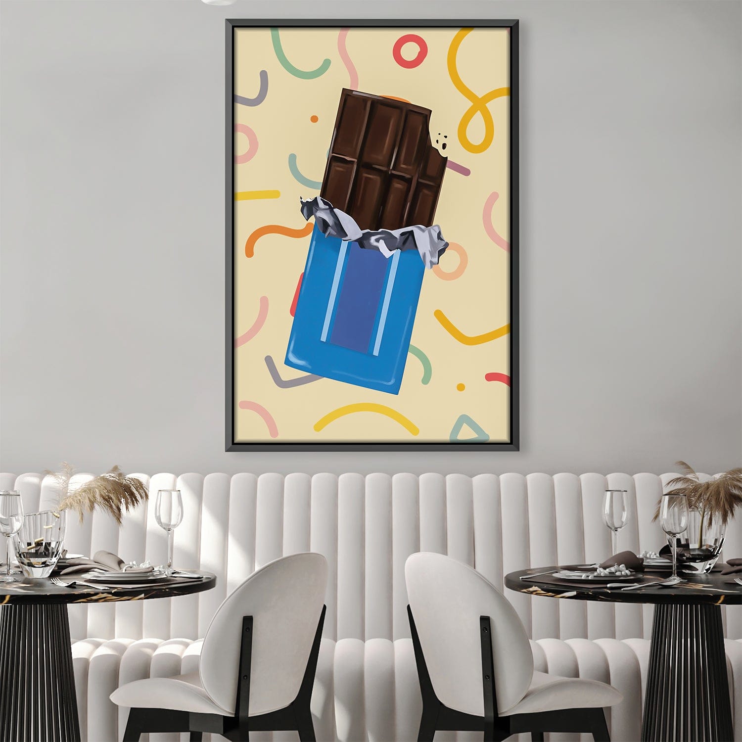 Toile de bouchée de chocolat