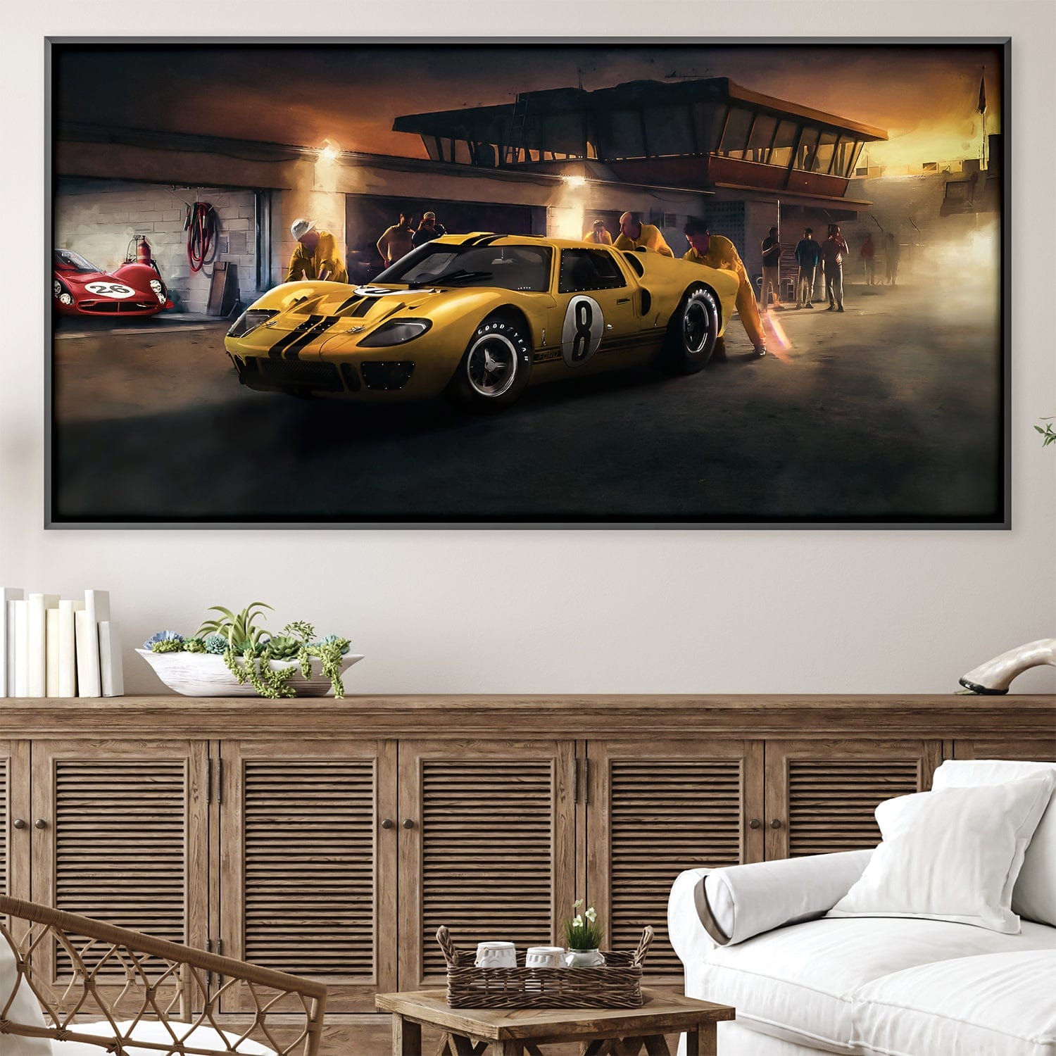 Toile Racer Jaune
