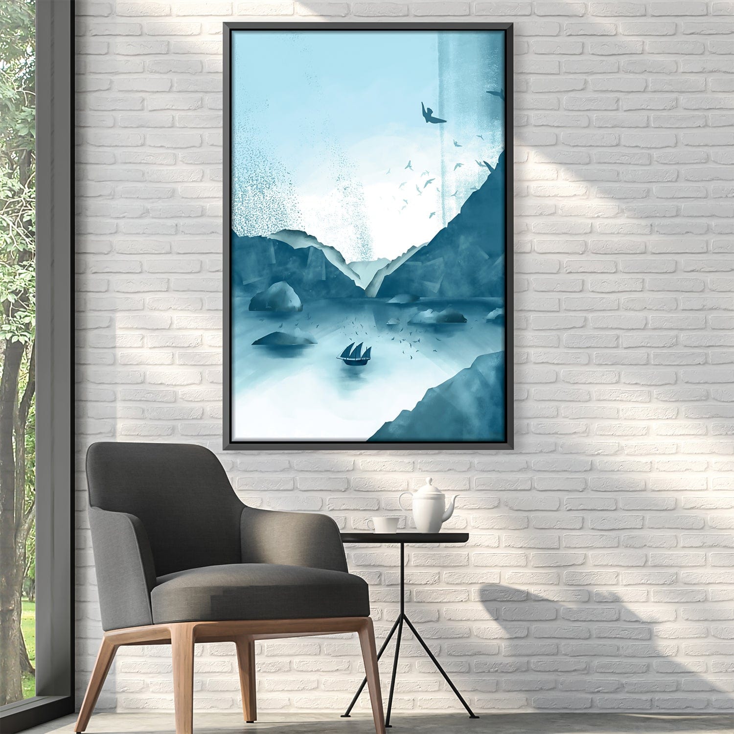 Toile Bateau Sur Le Lac