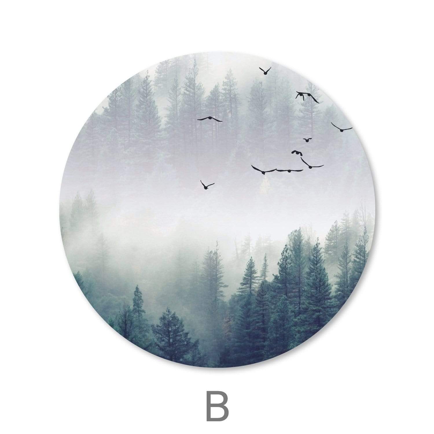 Toile Paysage Forestier - Cercle