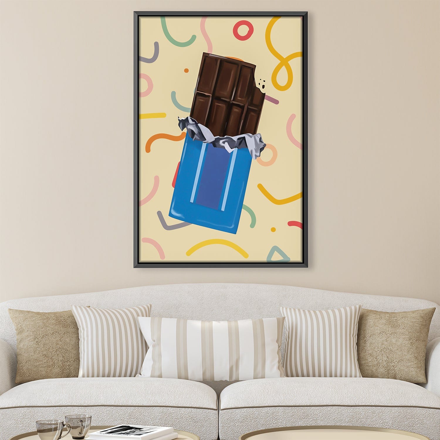 Toile de bouchée de chocolat