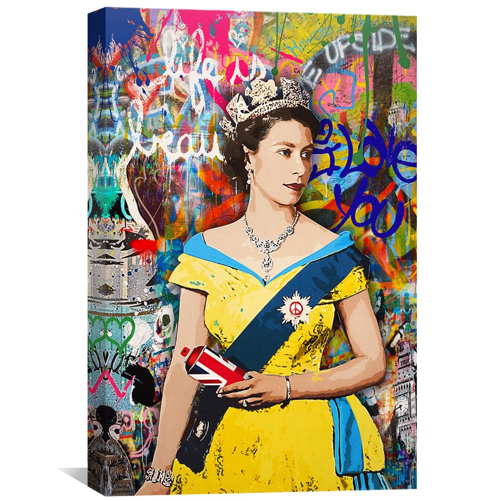 Toile de royauté de graffiti