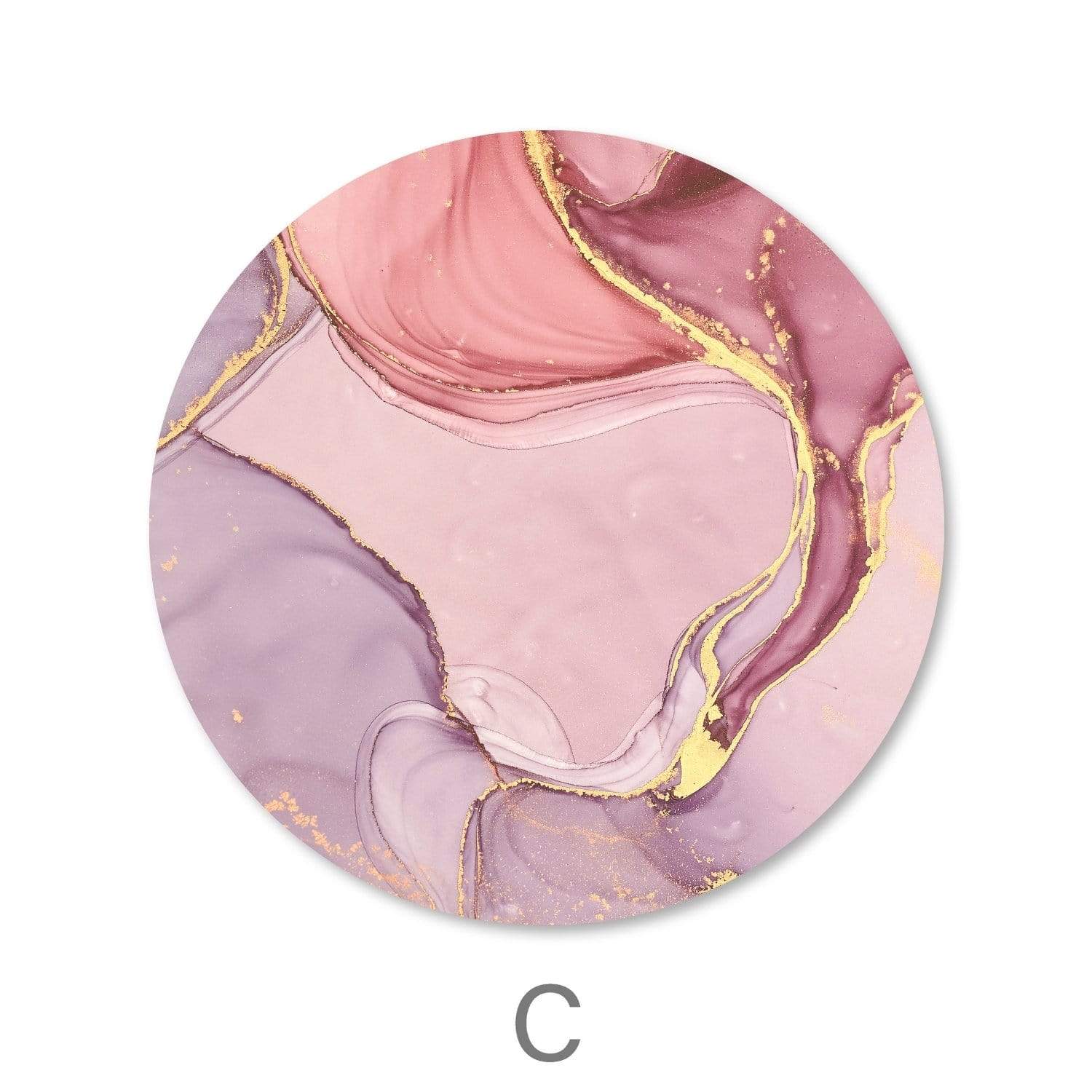 Toile Pétale de Rose - Cercle