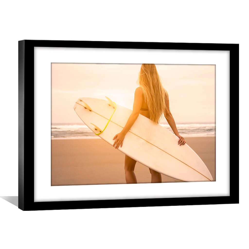 Surfer-Mädchen-Druck