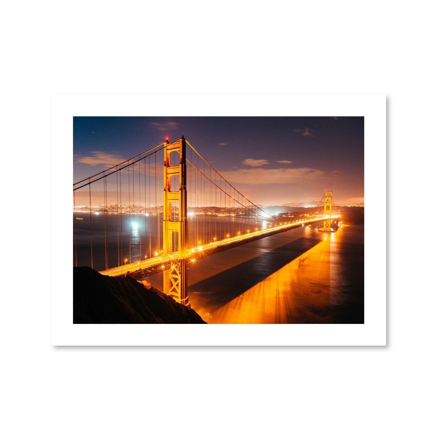 Golden Gate Lights Druck