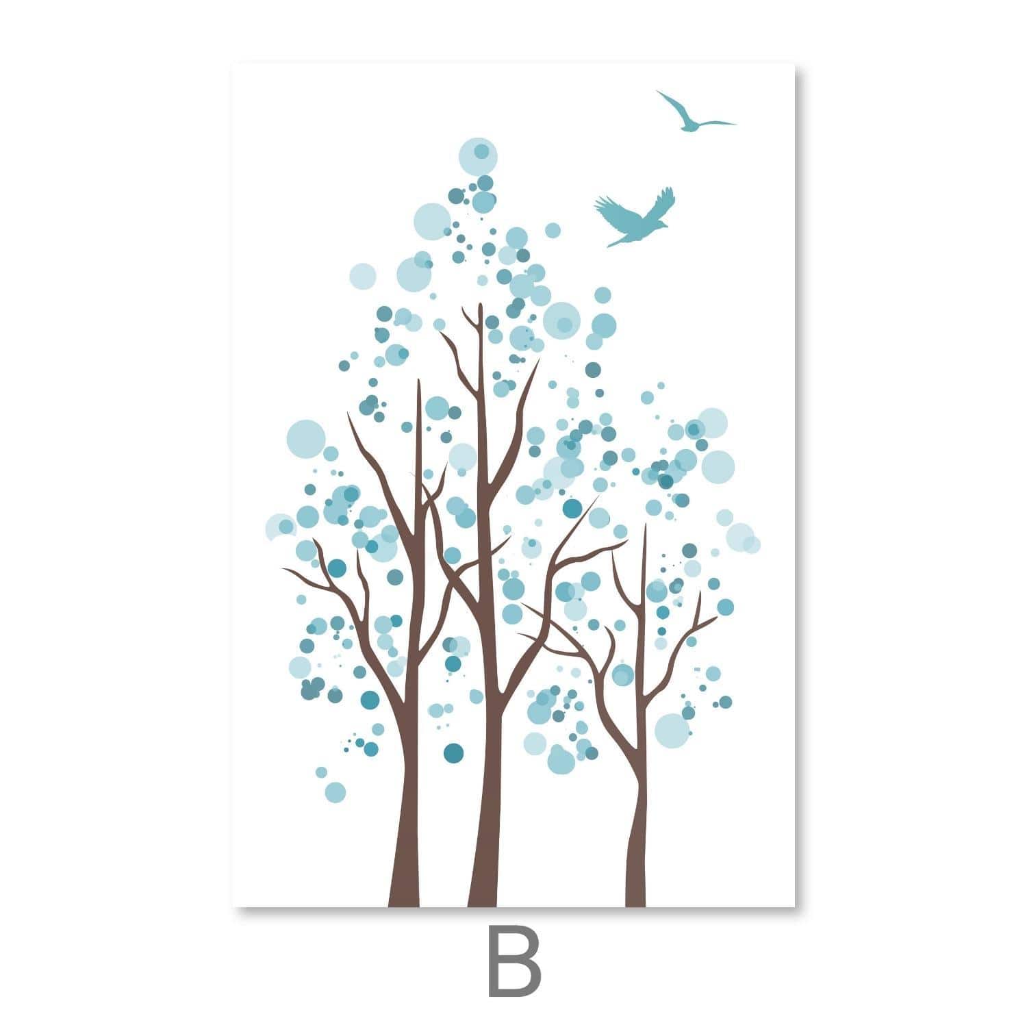 Toile Arbres à Bulles