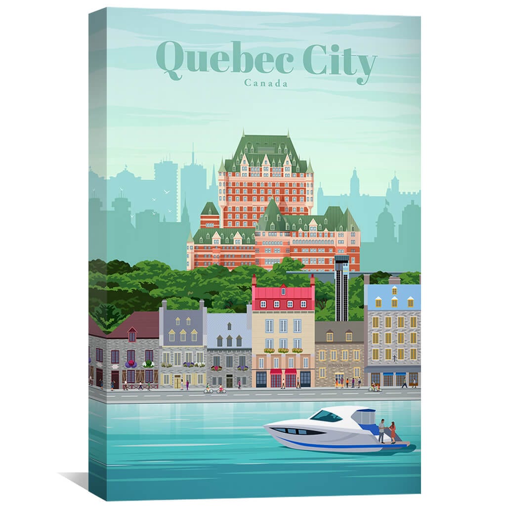 Quebec City Leinwand