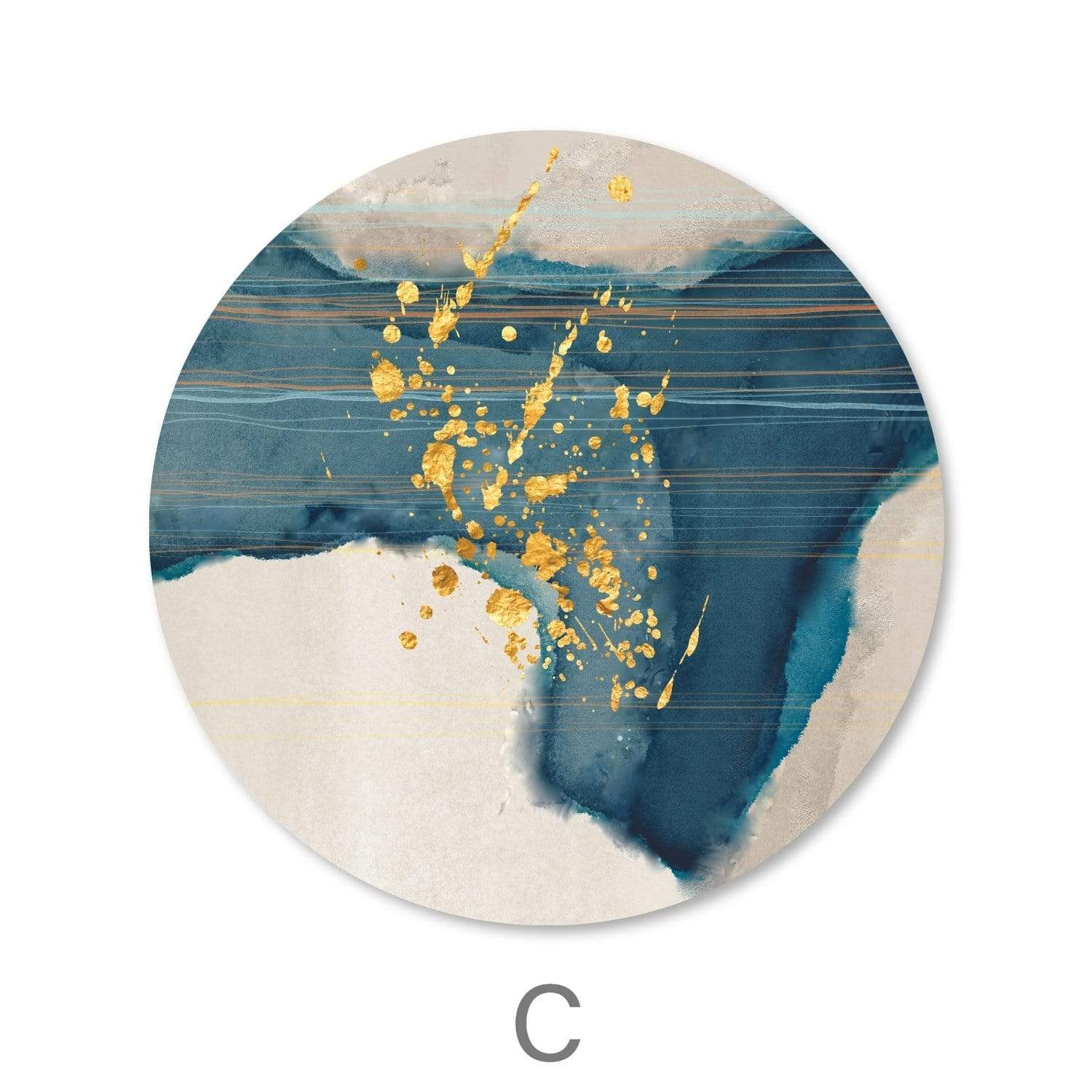 Toile abstraite spirituelle - Cercle
