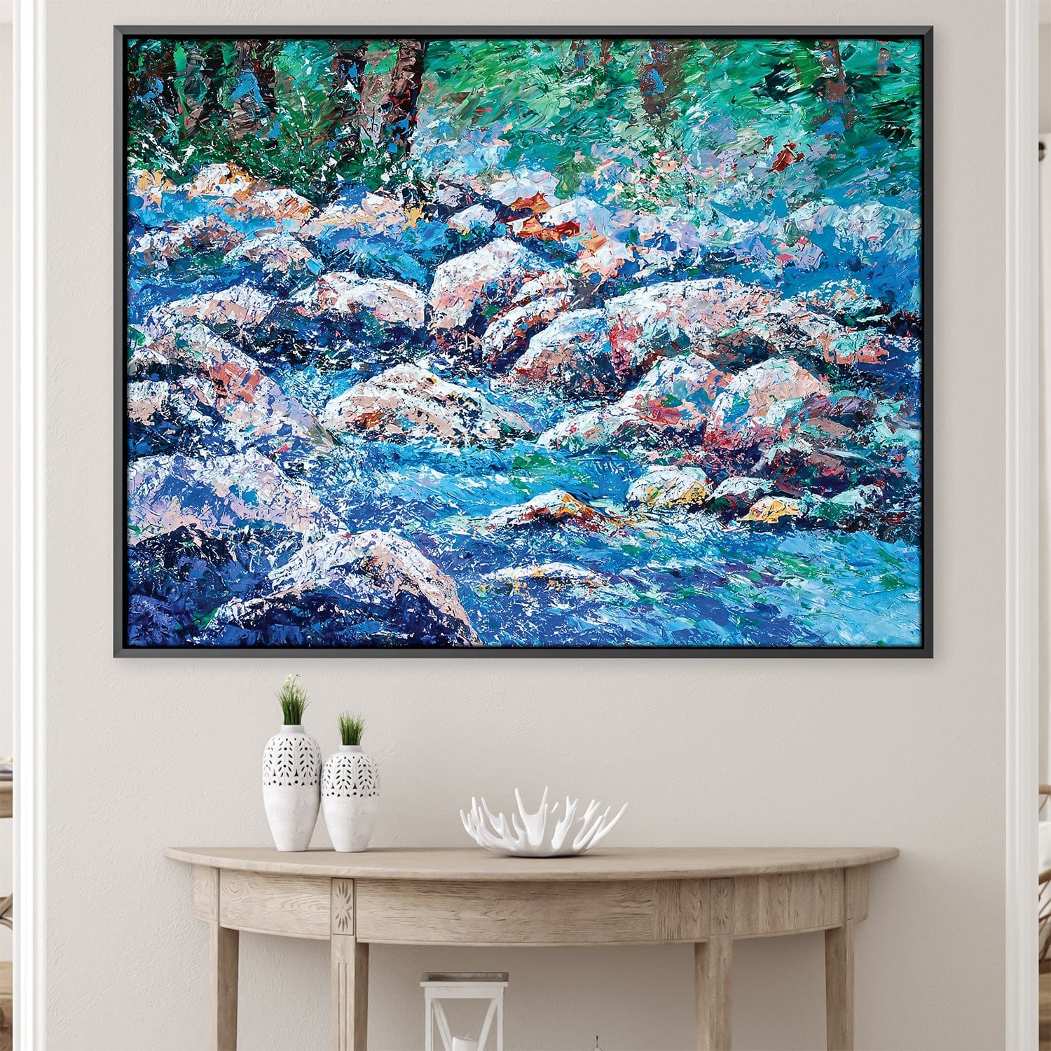 Toile Rhapsodie de la rivière