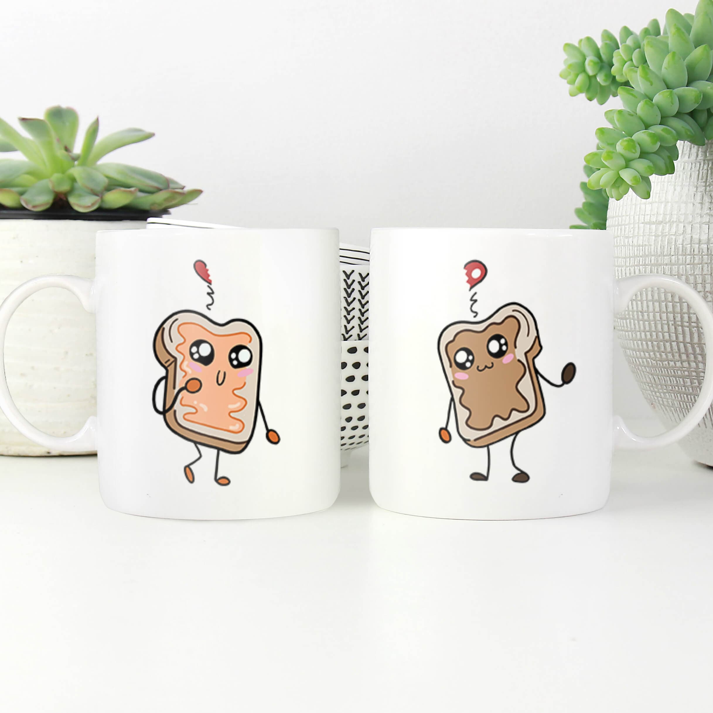 Tasse de sandwich d'amour