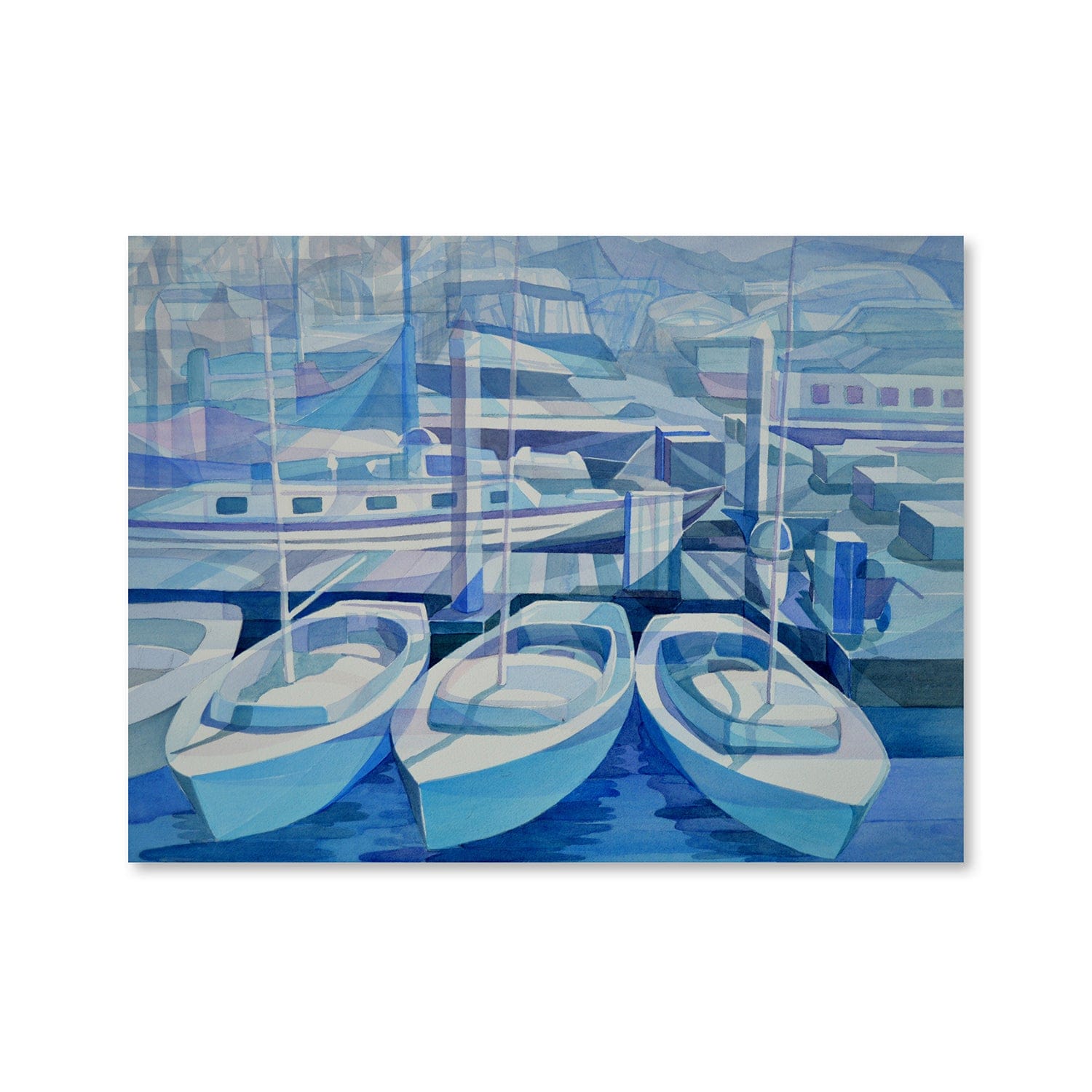Marina en toile bleue