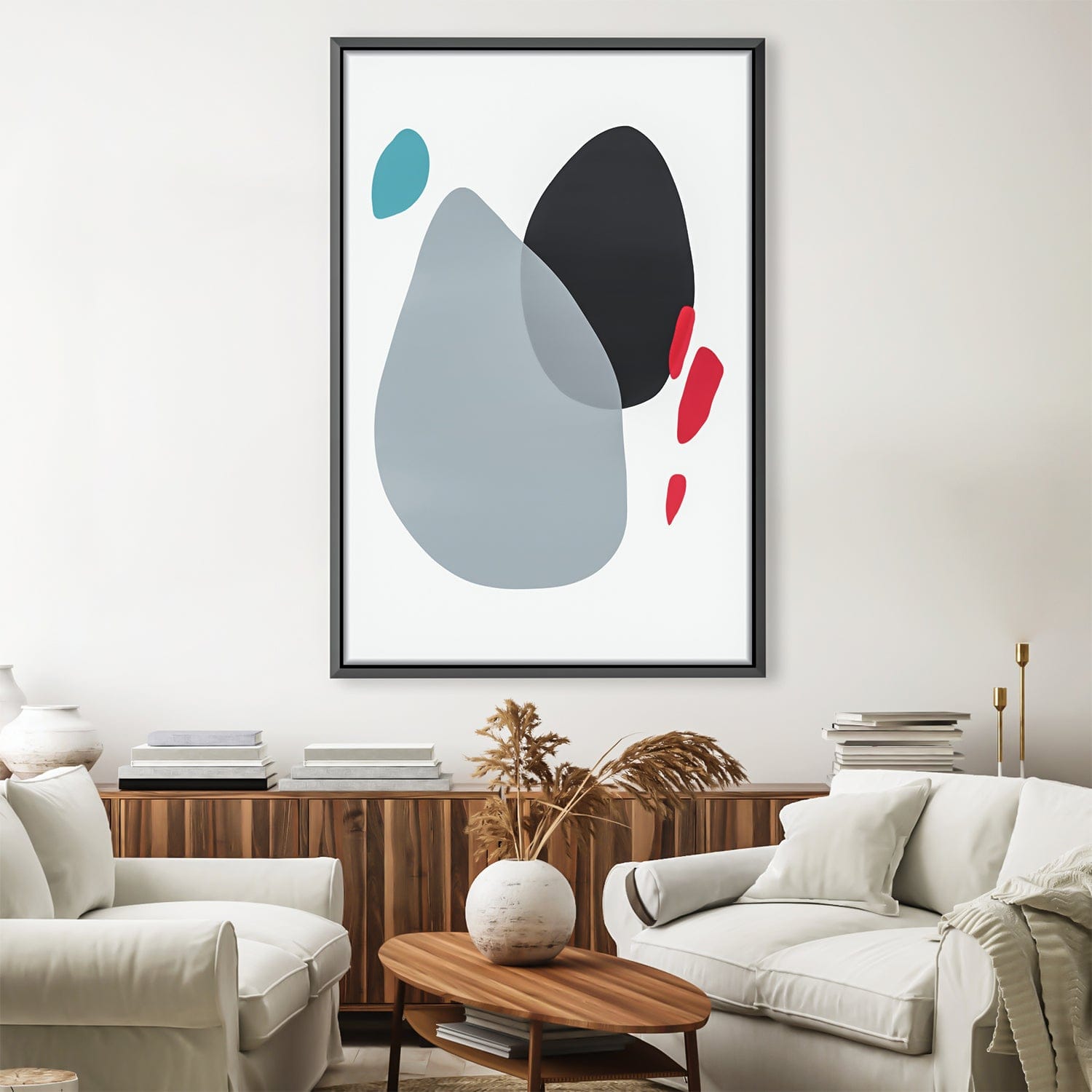 Toile Formes minimalistes abstraites 3