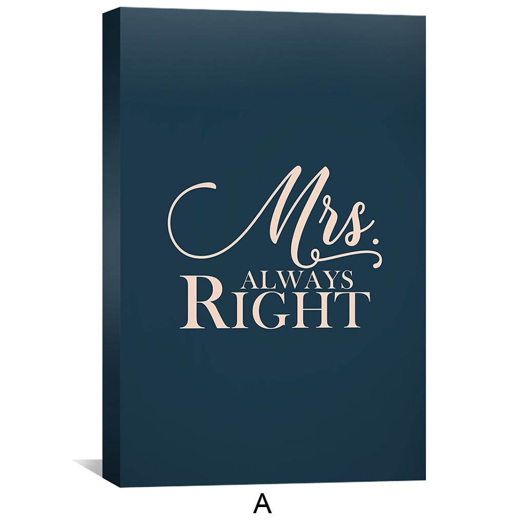 Toile M. et Mme Right