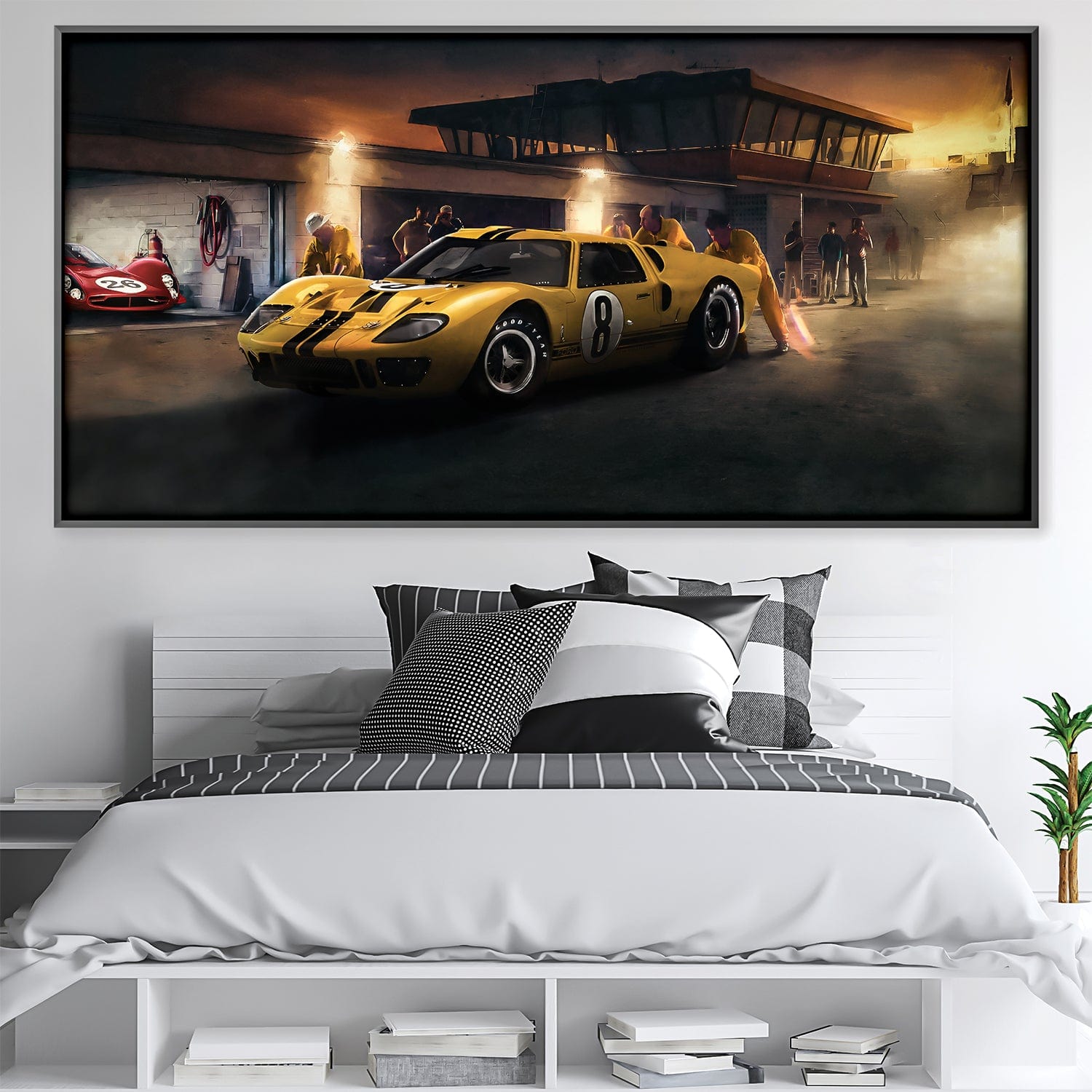 Toile Racer Jaune