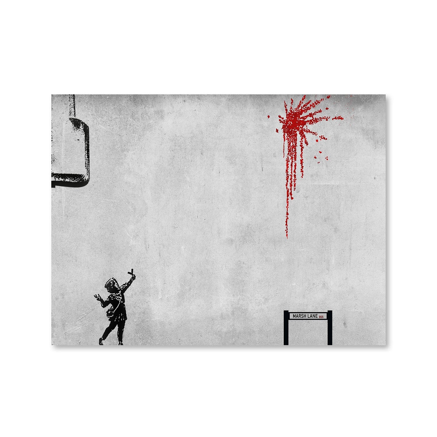 Toile de Banksy pour la Saint-Valentin