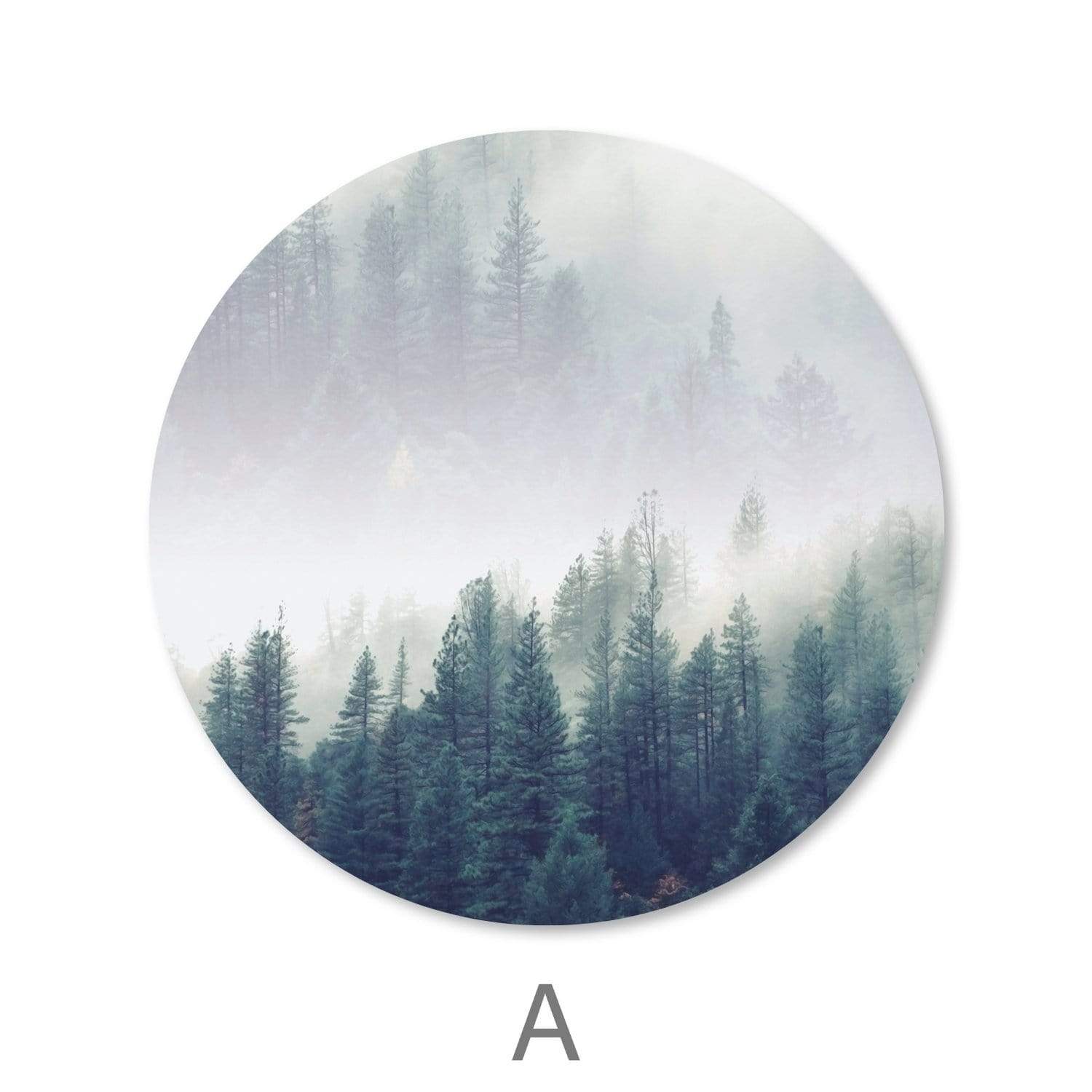 Toile Paysage Forestier - Cercle