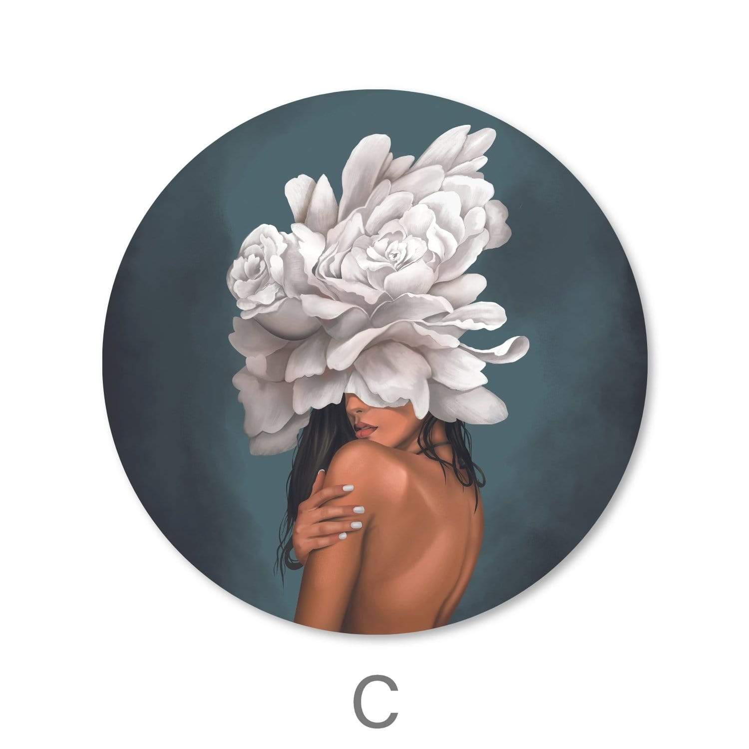 Toile Femme Cachée - Cercle