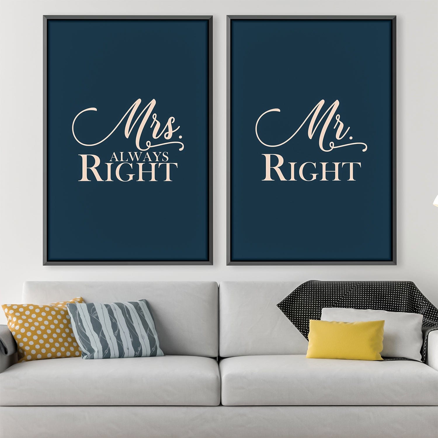 Toile M. et Mme Right