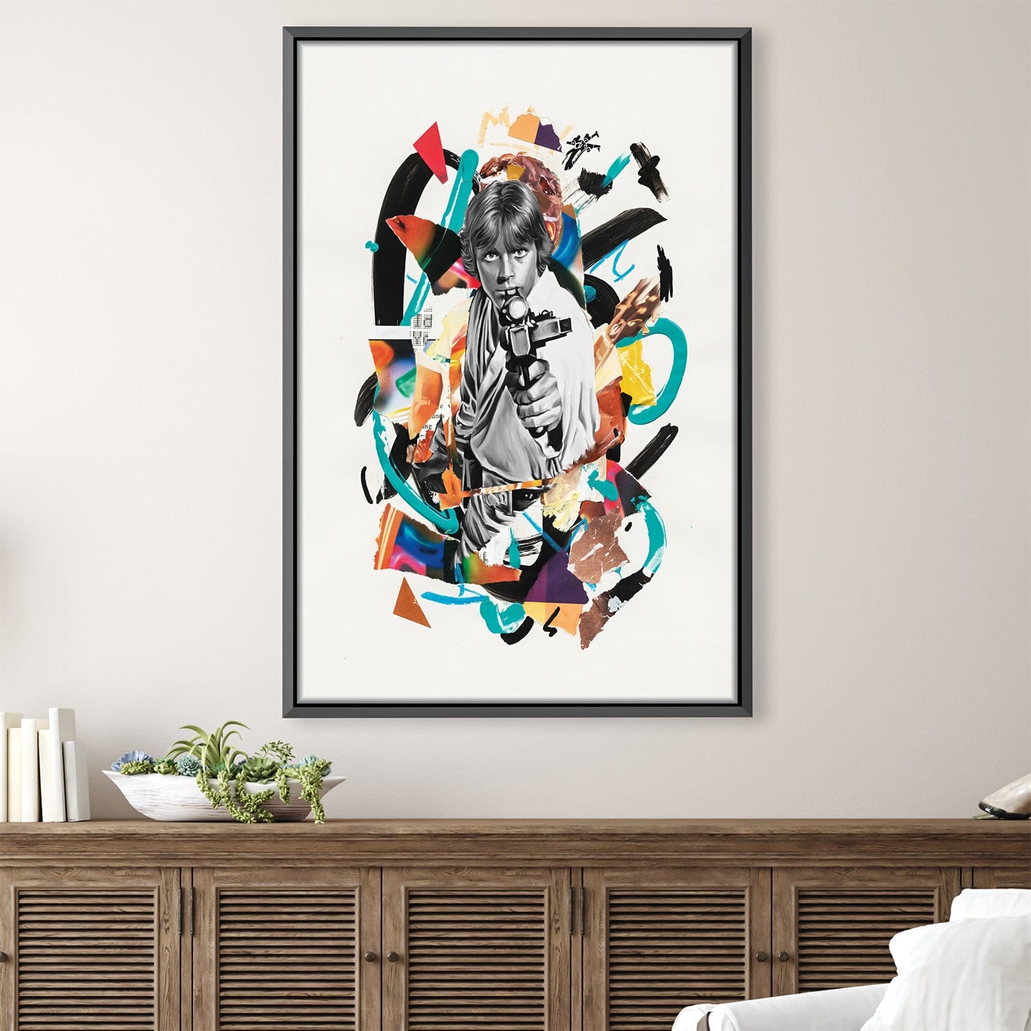 Toile de collage Luke Skywalker