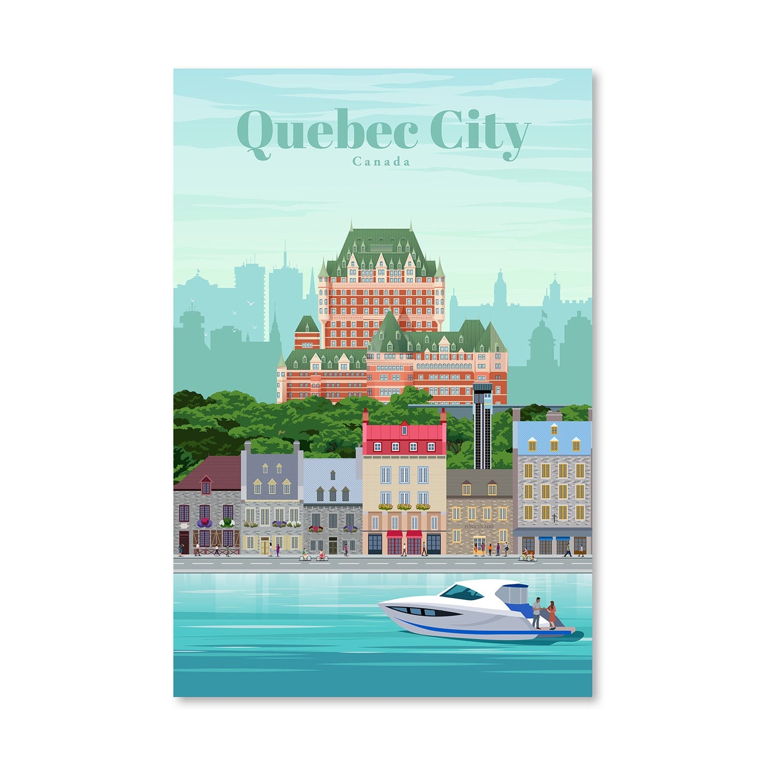 Quebec City Leinwand
