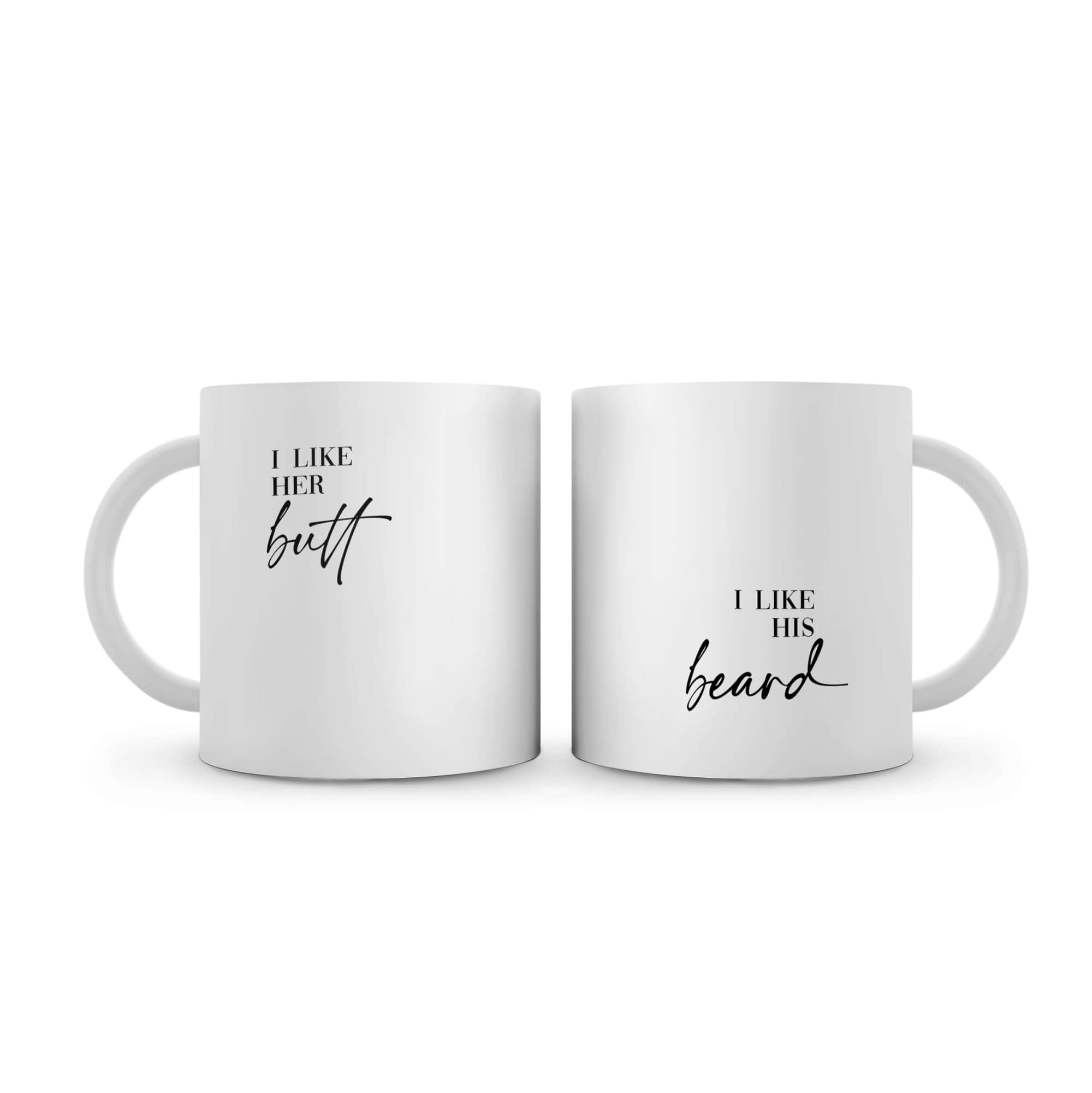 Tasse de fesses et de barbe