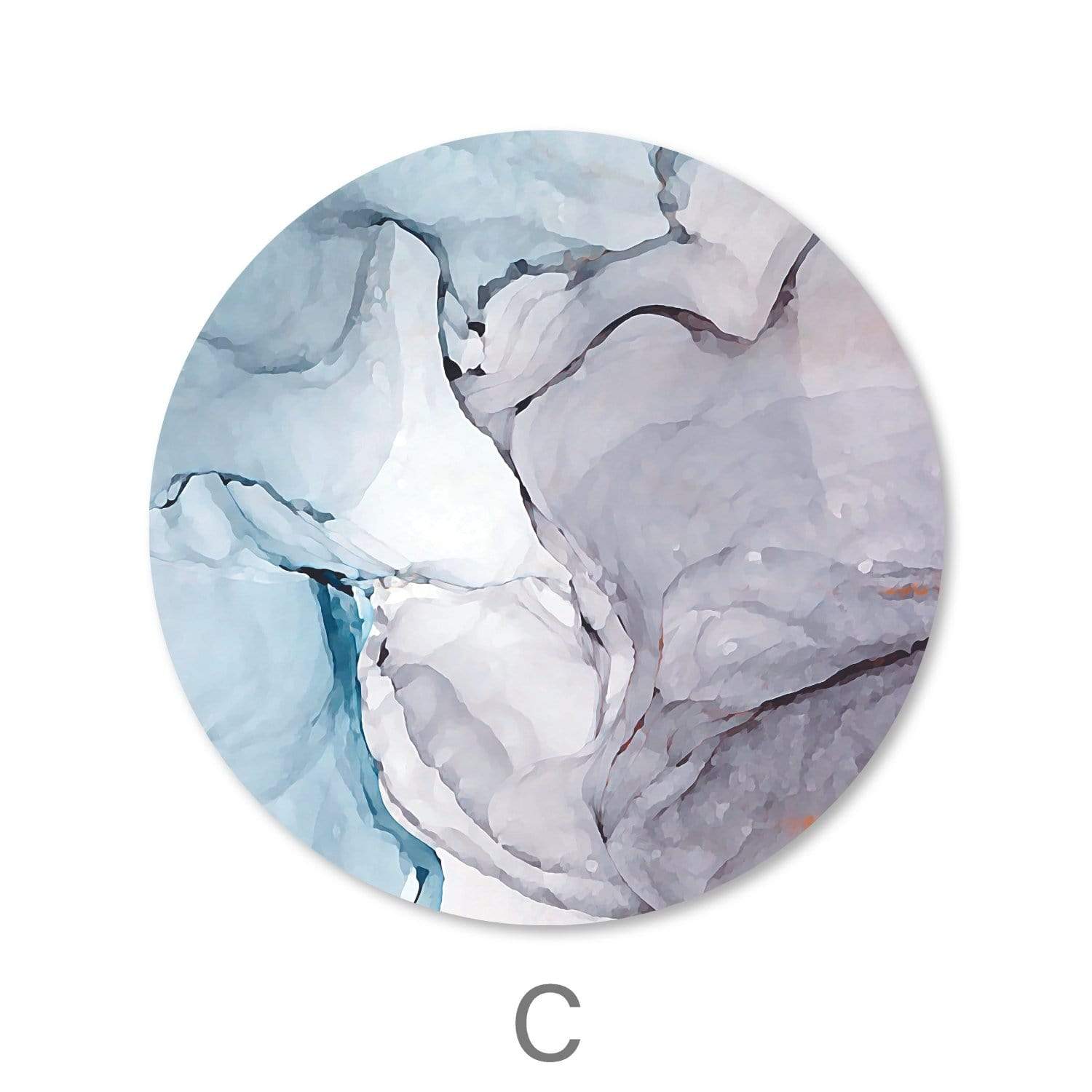 Toile aquarelle douce - Cercle