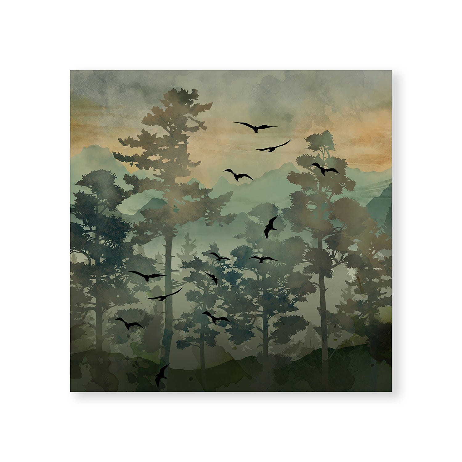 Toile de terrain aquarelle