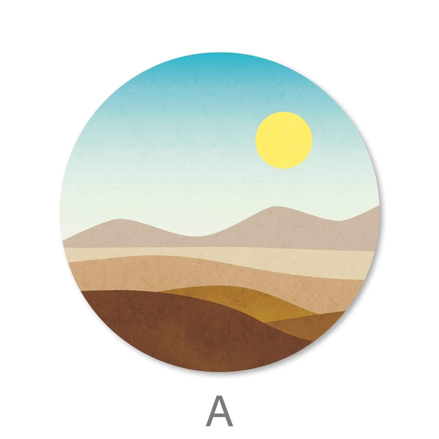 Toile Sunny Plains - Cercle