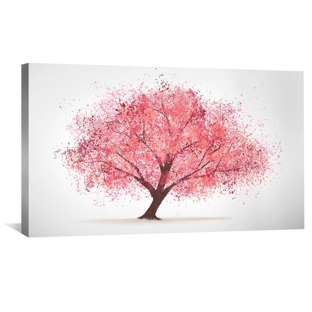 Kirschblüten-Schlichtheits-Leinwand