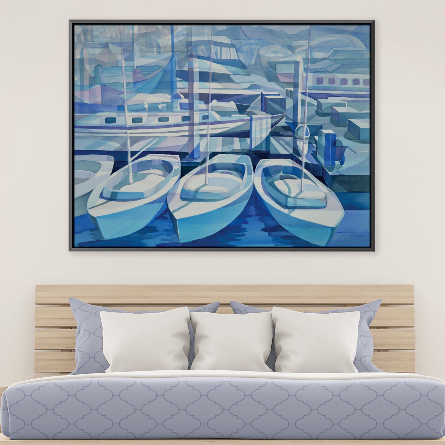 Marina en toile bleue