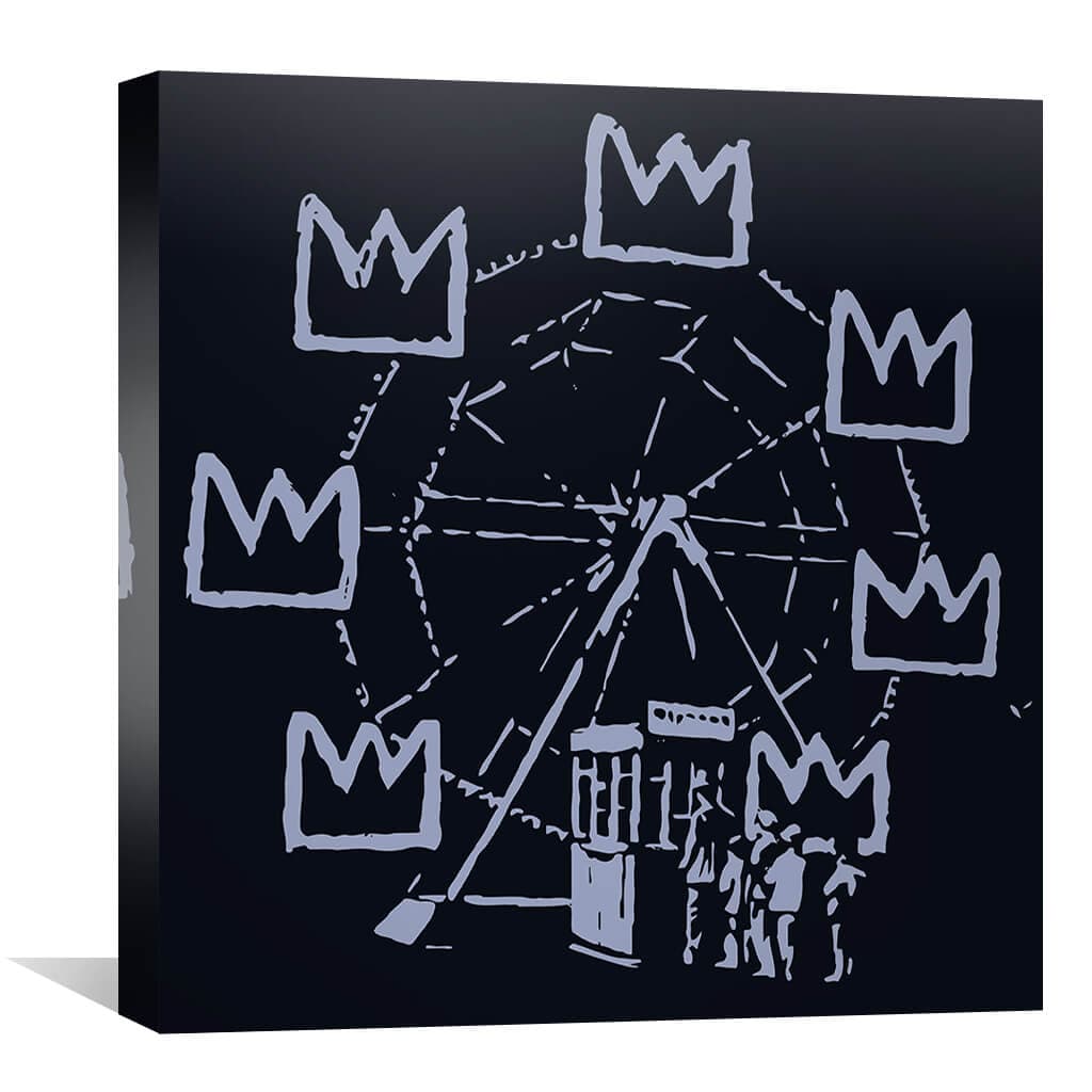 Toile Grande Roue de Banksy Basquiat