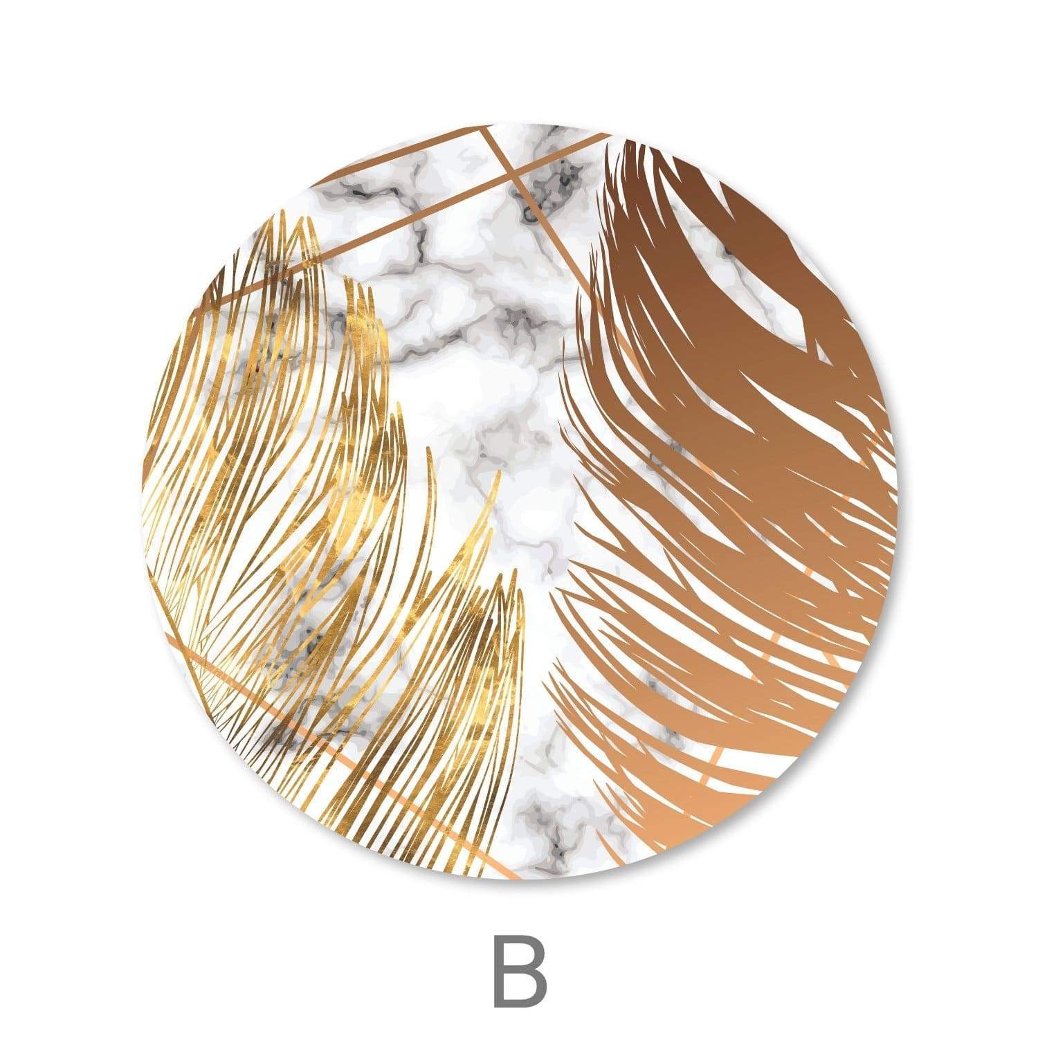 Toile Feuille d'Or - Cercle