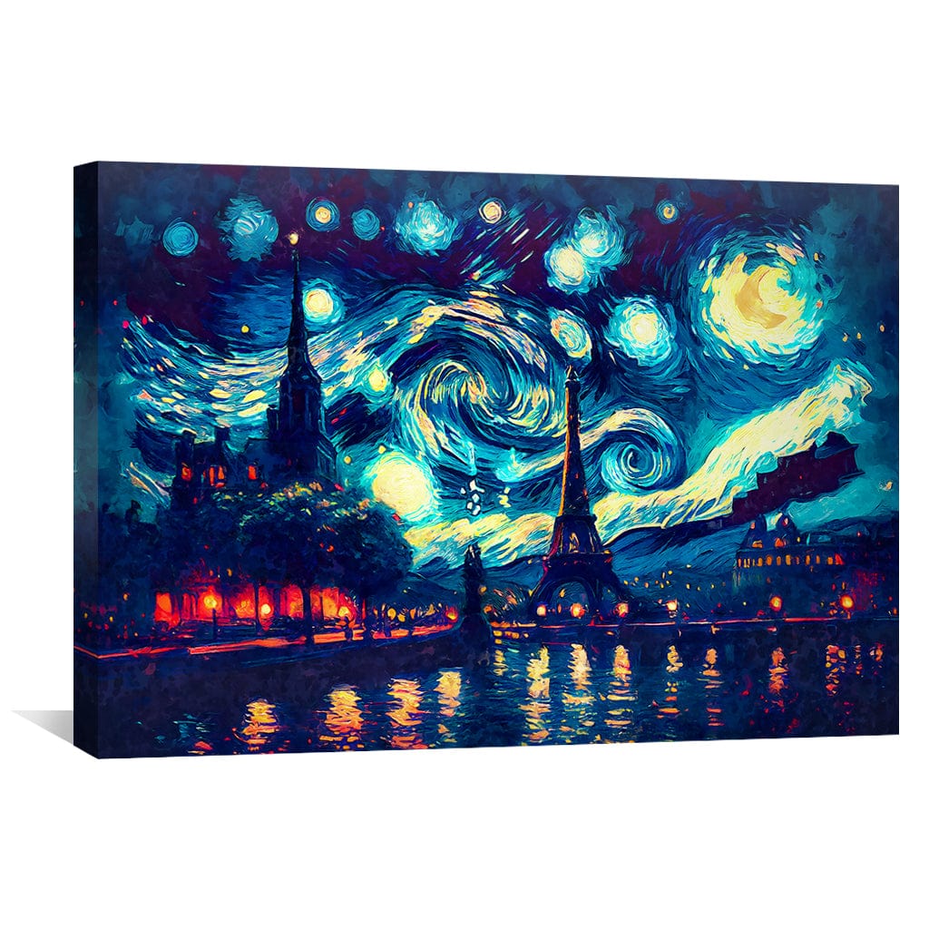 Toile Vues étoilées de Paris