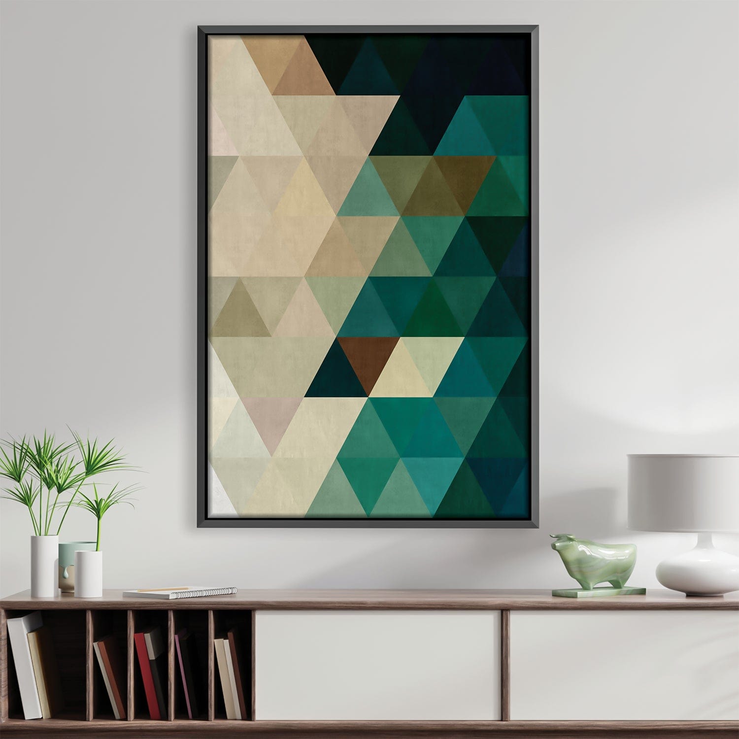 Toile Triangles Colorés 6