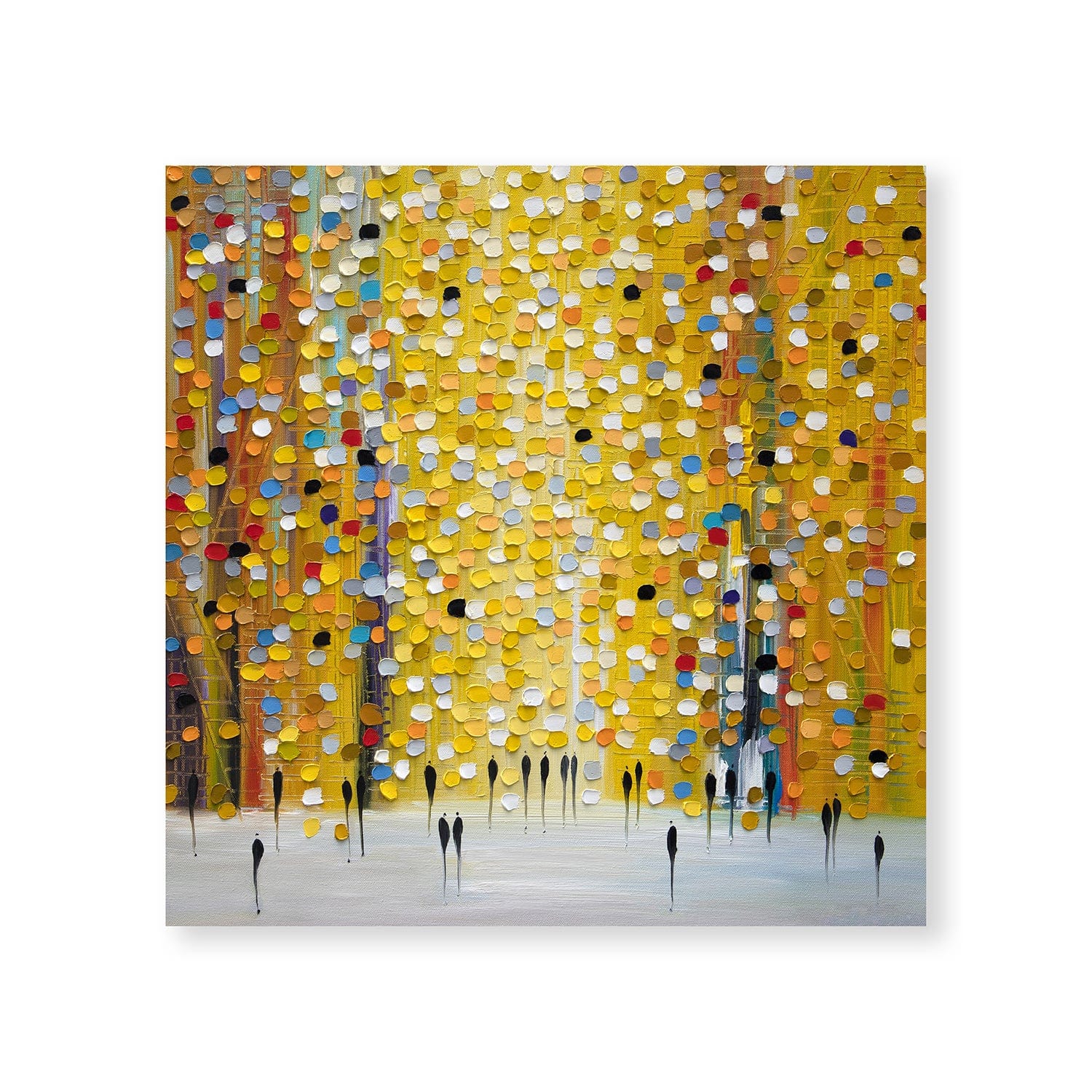 Toile coucher de soleil jaune