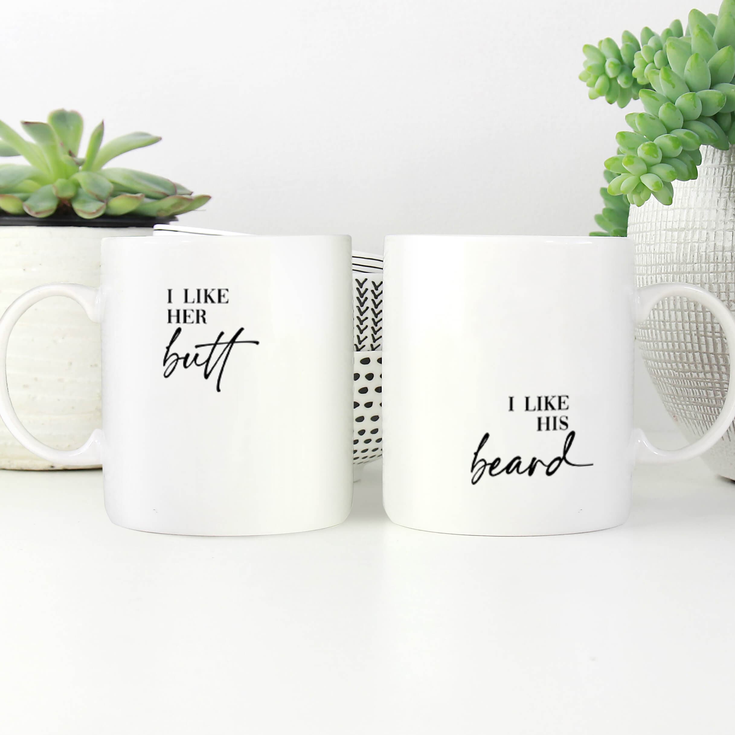 Tasse de fesses et de barbe