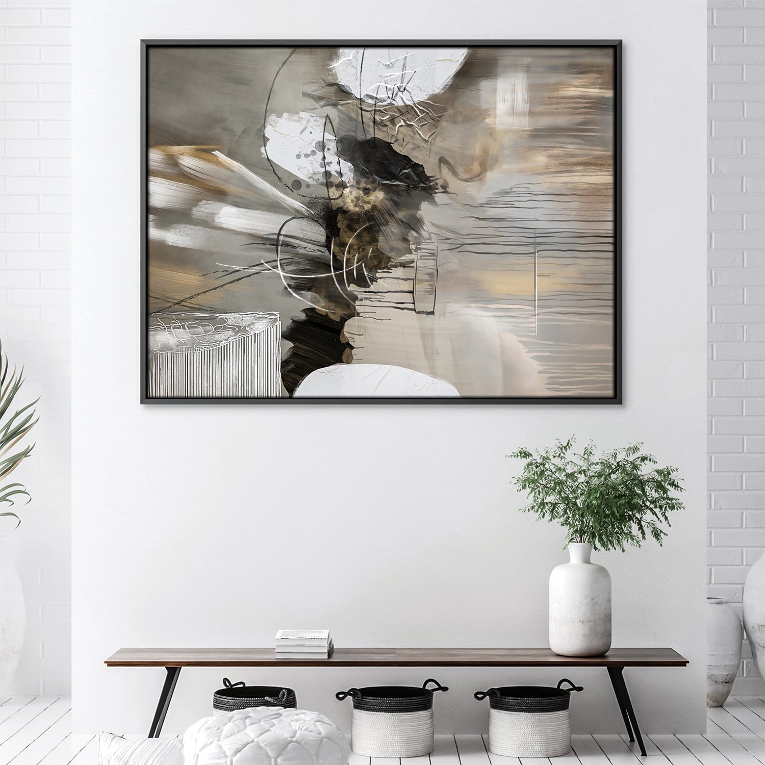 Toile abstraite atténuée