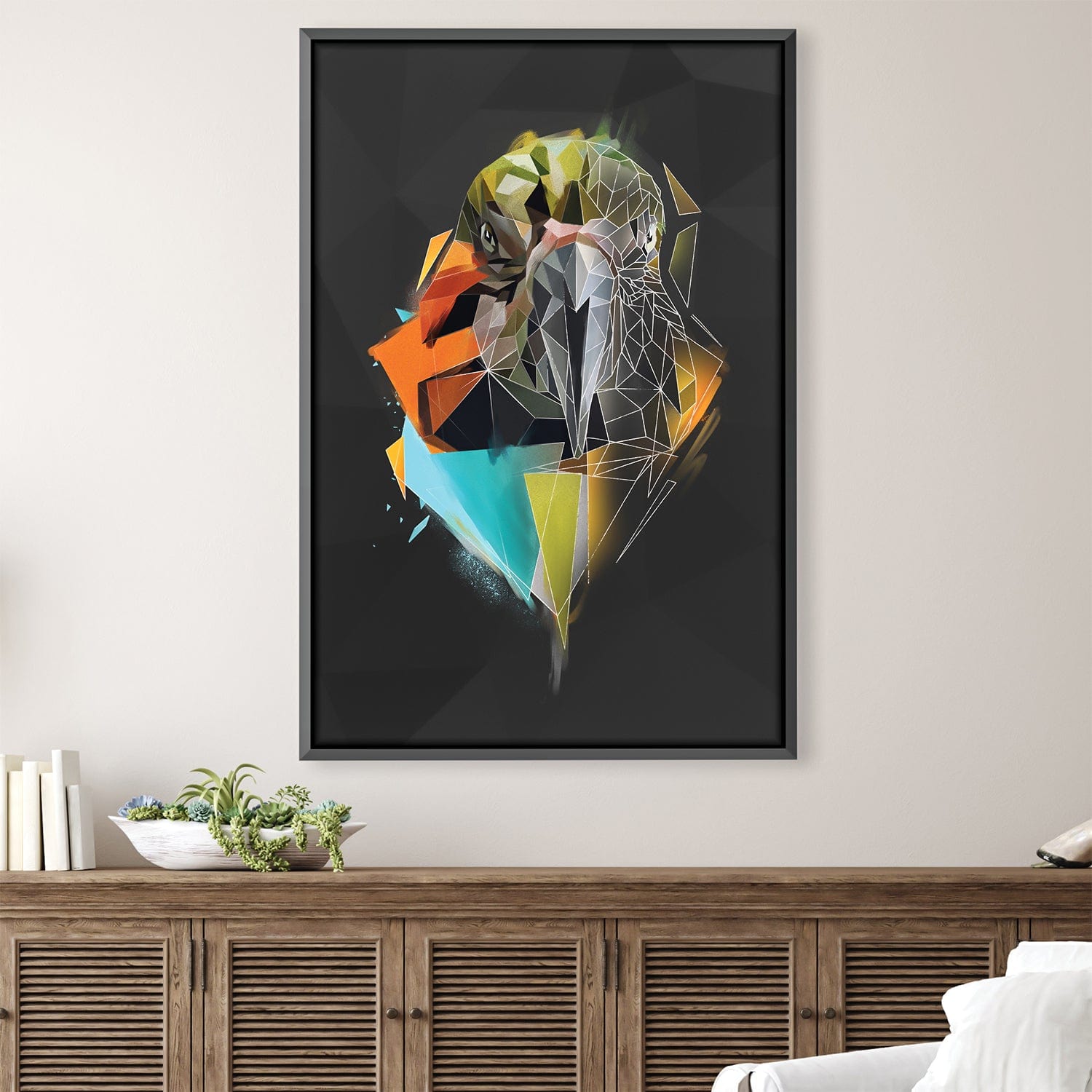 Toile foncée Low Poly Ara